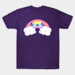 Super Cute Pastel Rainbow - Kawaii Rainbow - Cute Rainbow T-Shirt